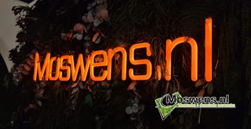 Moswens neon in moswand