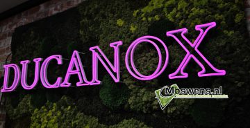 Ducanox moswand met neon